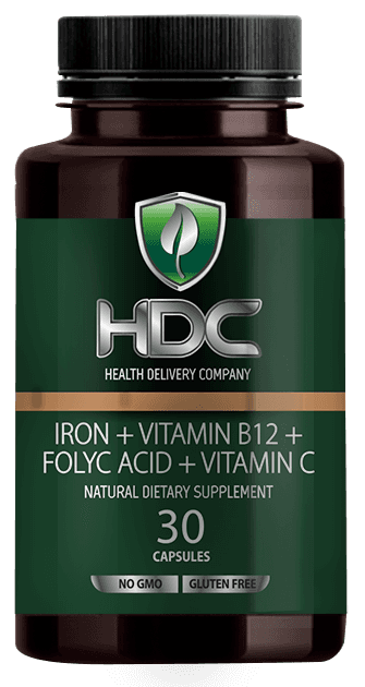 Желязо+Витамин B12 + Фолиева киселина + ВитаминC капсули x 30