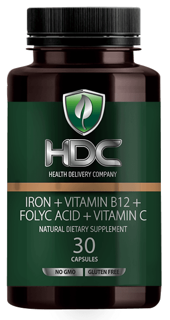 Желязо+Витамин B12 + Фолиева киселина + ВитаминC капсули x 30